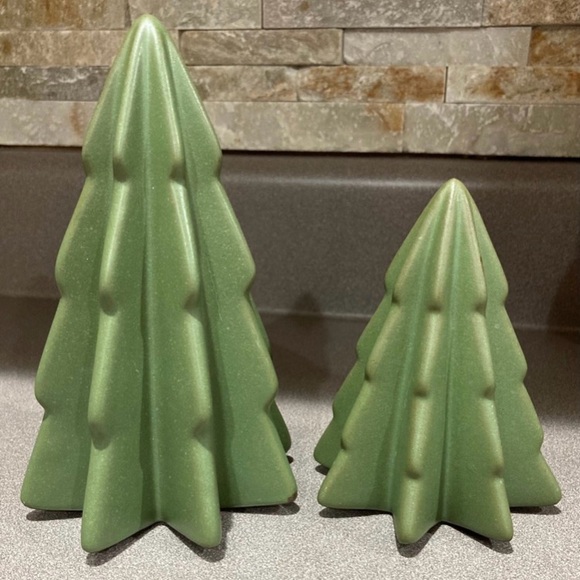 Threshold Medium & Small Green Ceramic Decorative Trees - Picture 1 of 9